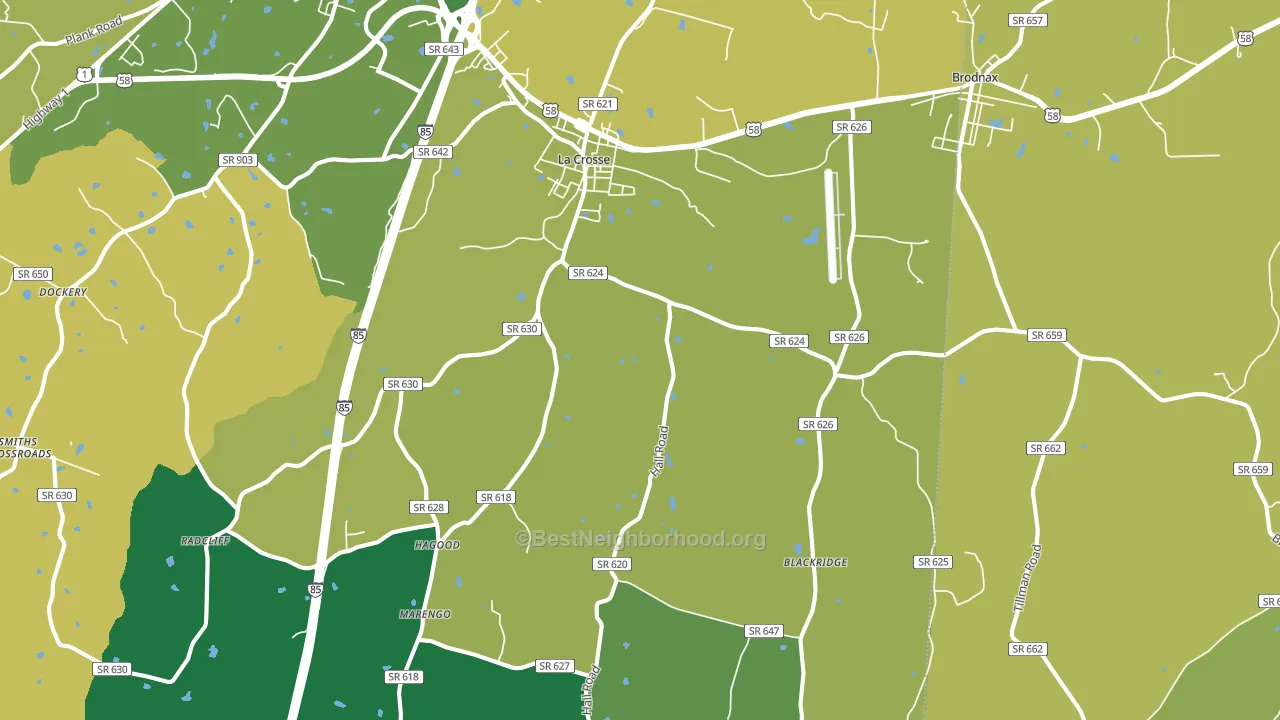 23950, VA block-group voter-turnout map