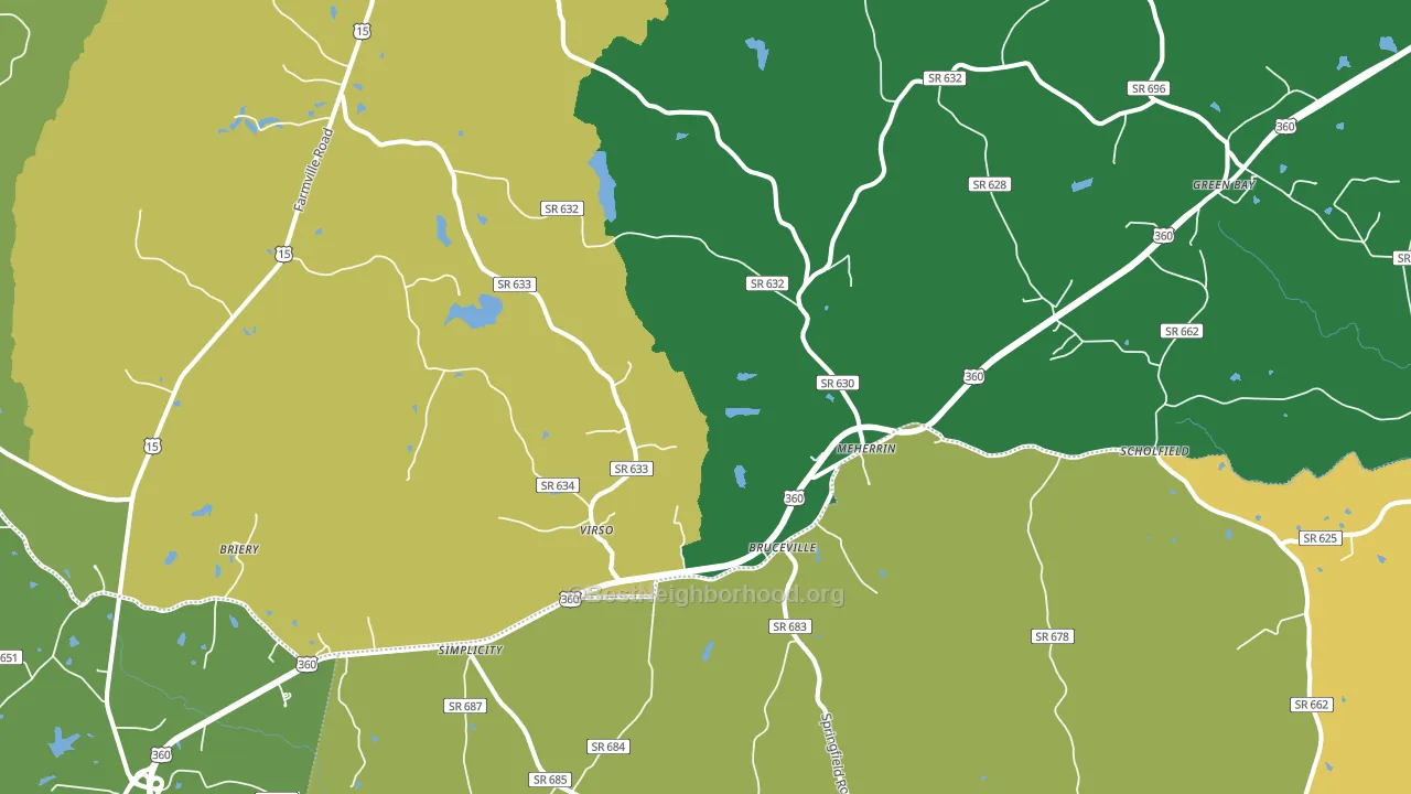 23954, VA block-group voter-turnout map