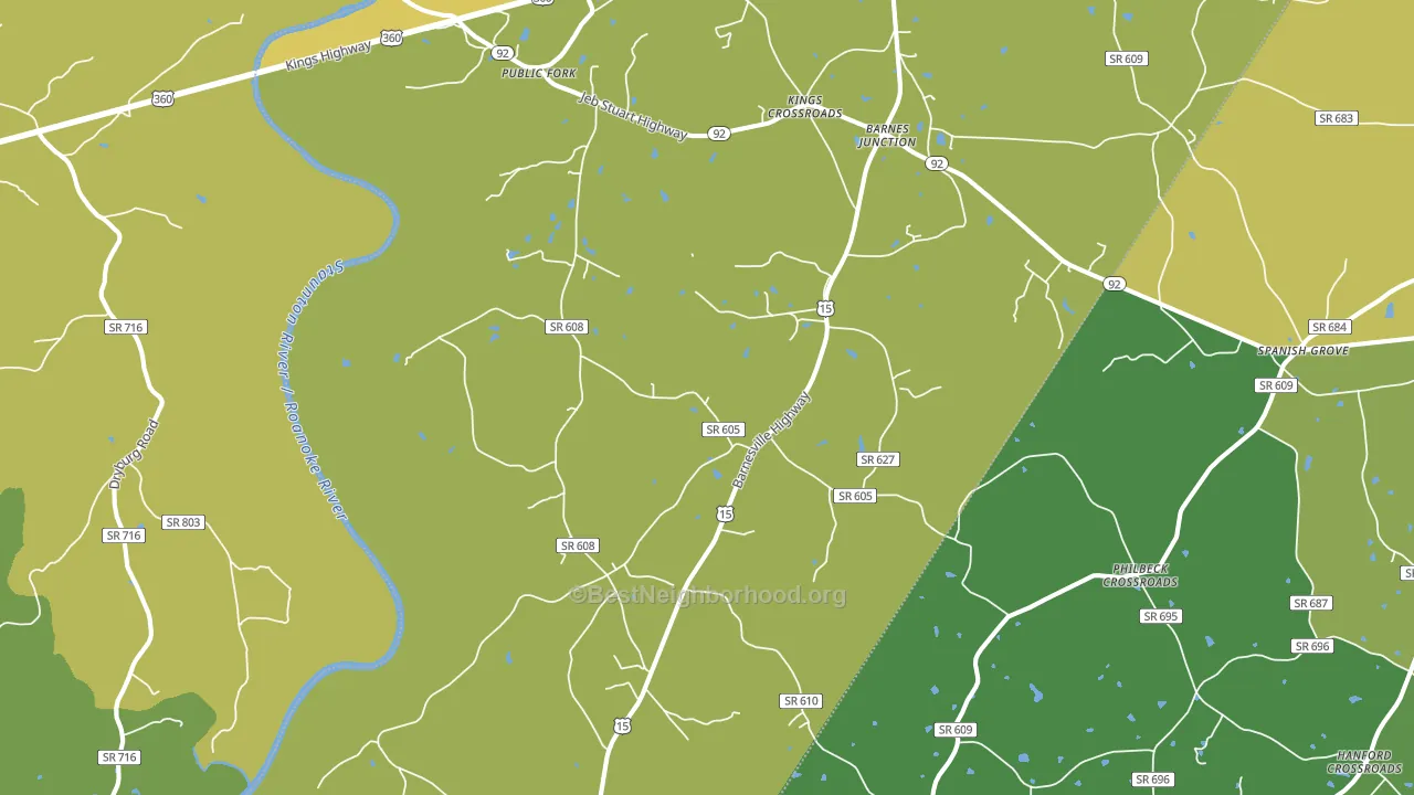 23964, VA block-group voter-turnout map