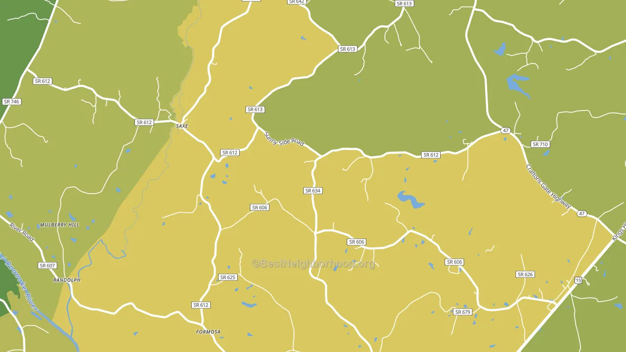 23967, VA block-group voter-turnout map