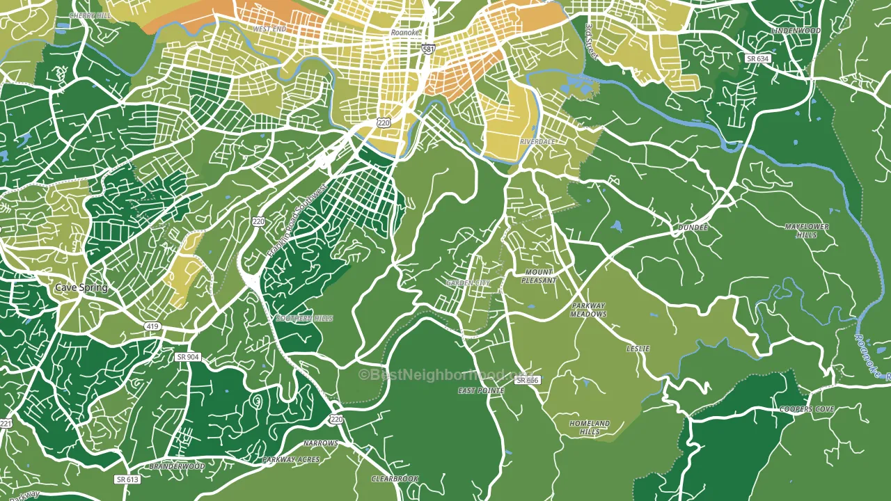 24014, VA block-group voter-turnout map