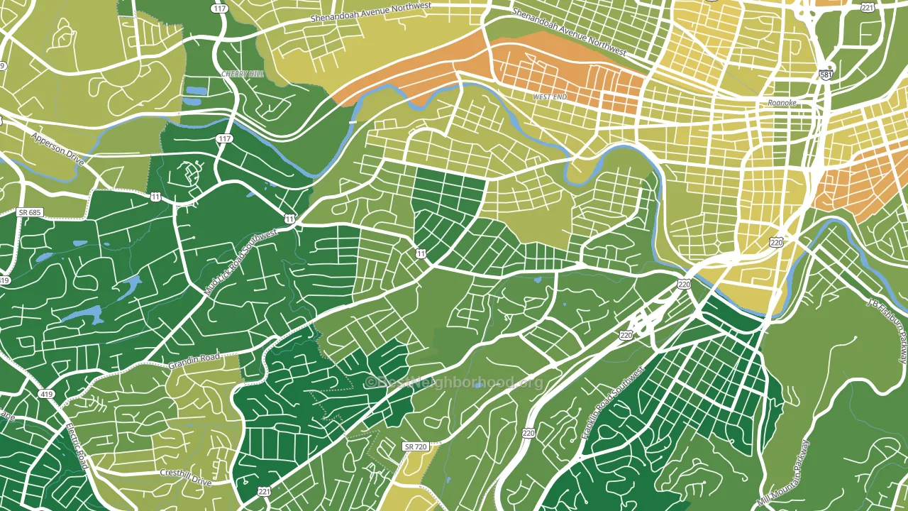24015, VA block-group voter-turnout map