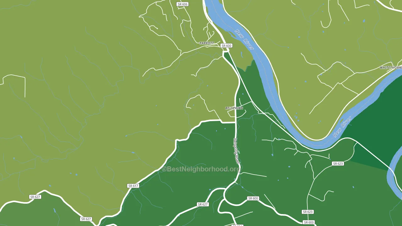 24058, VA block-group voter-turnout map
