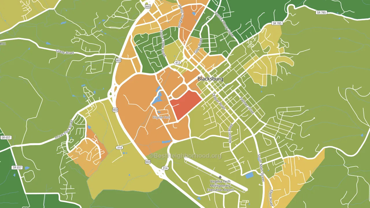 24061, VA block-group voter-turnout map