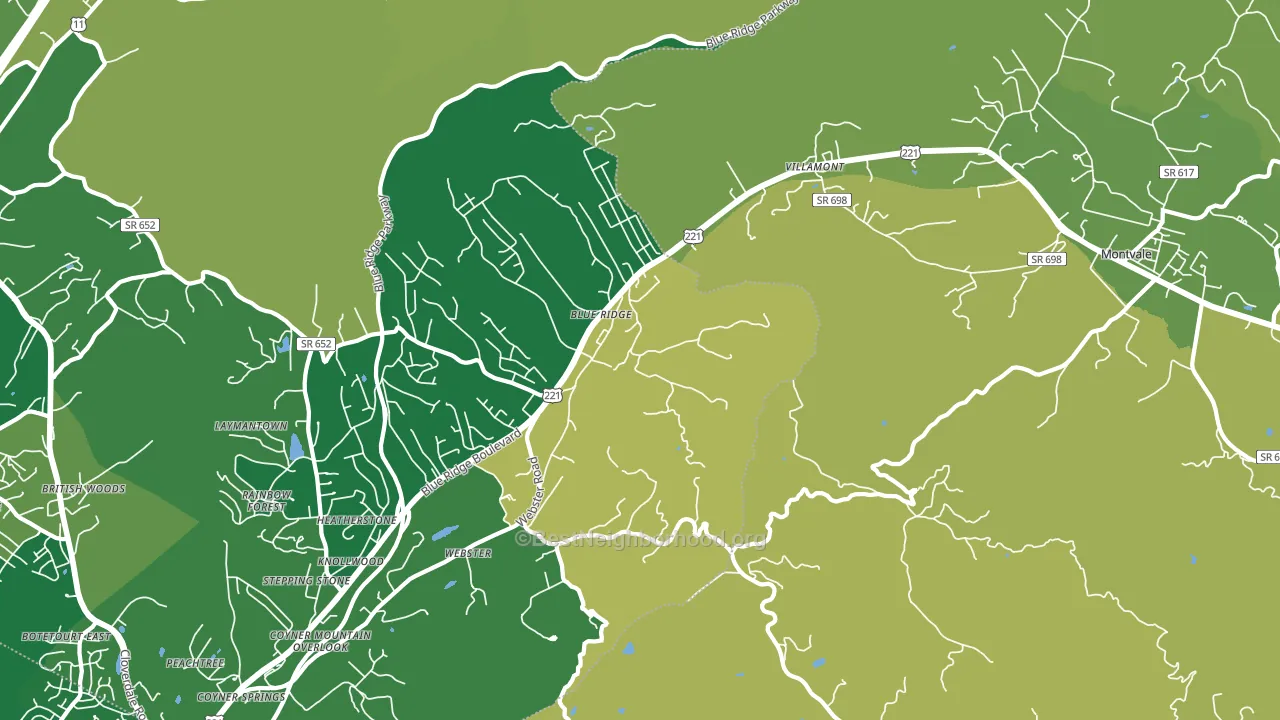 24064, VA block-group voter-turnout map