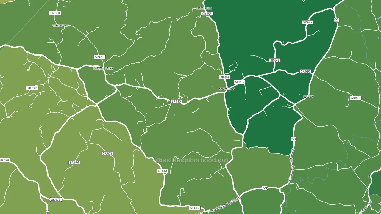 24072, VA block-group voter-turnout map