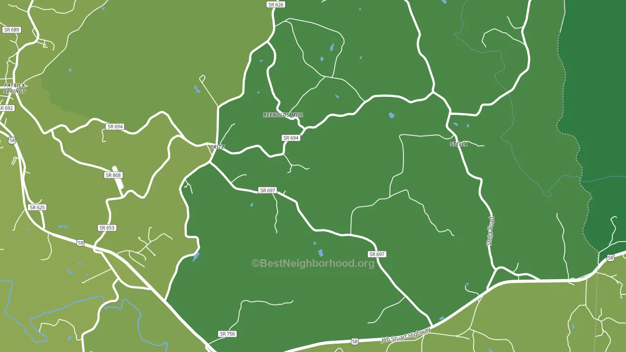 24082, VA block-group voter-turnout map