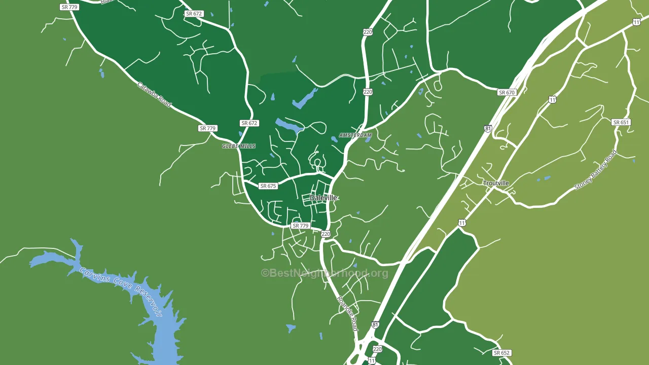 24083, VA block-group voter-turnout map
