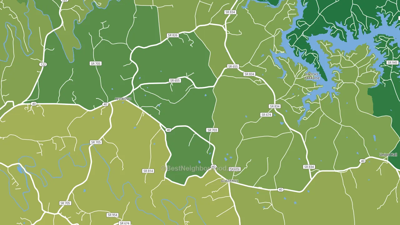 24092, VA block-group voter-turnout map