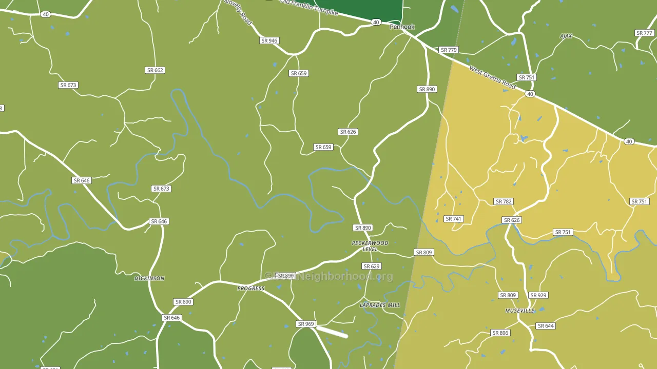 24137, VA block-group voter-turnout map