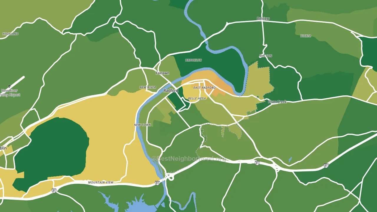 24141, VA block-group voter-turnout map