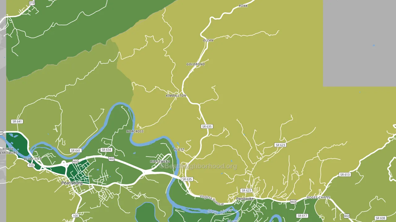 24150, VA block-group voter-turnout map