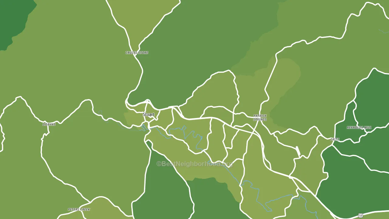 24171, VA block-group voter-turnout map