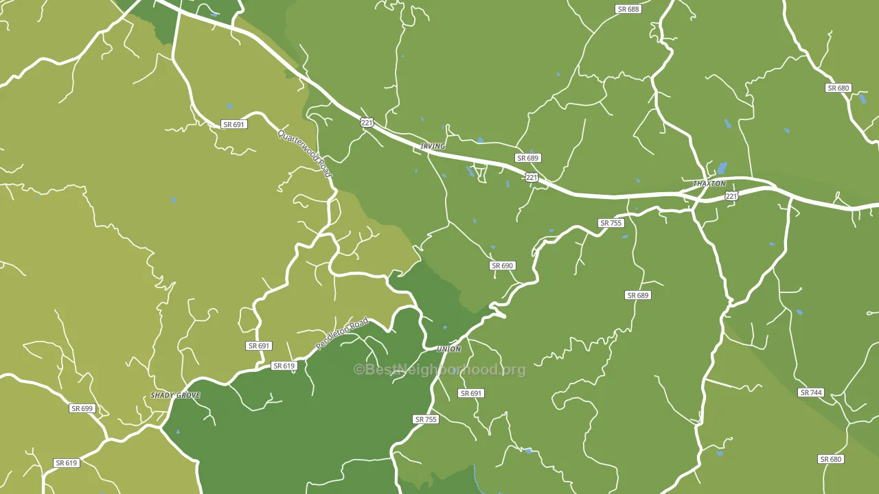 24174, VA block-group voter-turnout map