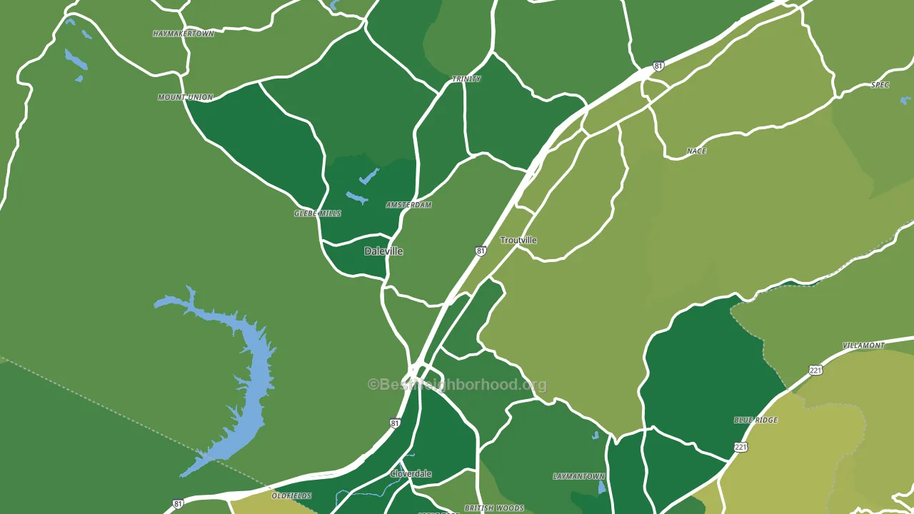 24175, VA block-group voter-turnout map