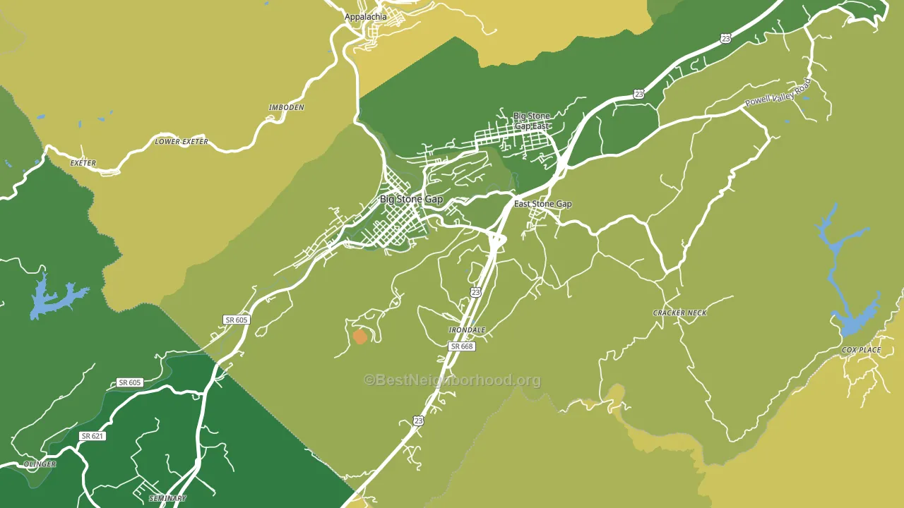 24219, VA block-group voter-turnout map