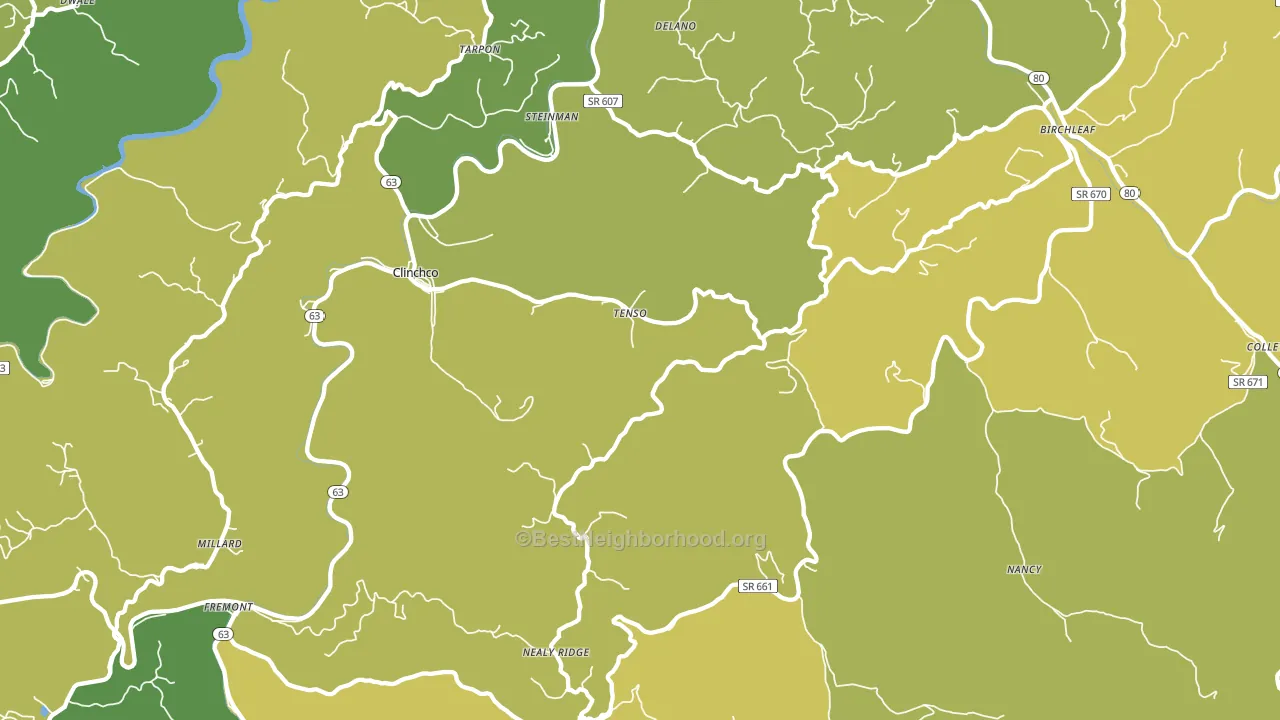 24226, VA block-group voter-turnout map