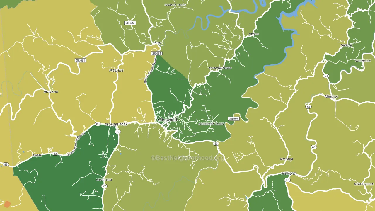 24228, VA block-group voter-turnout map