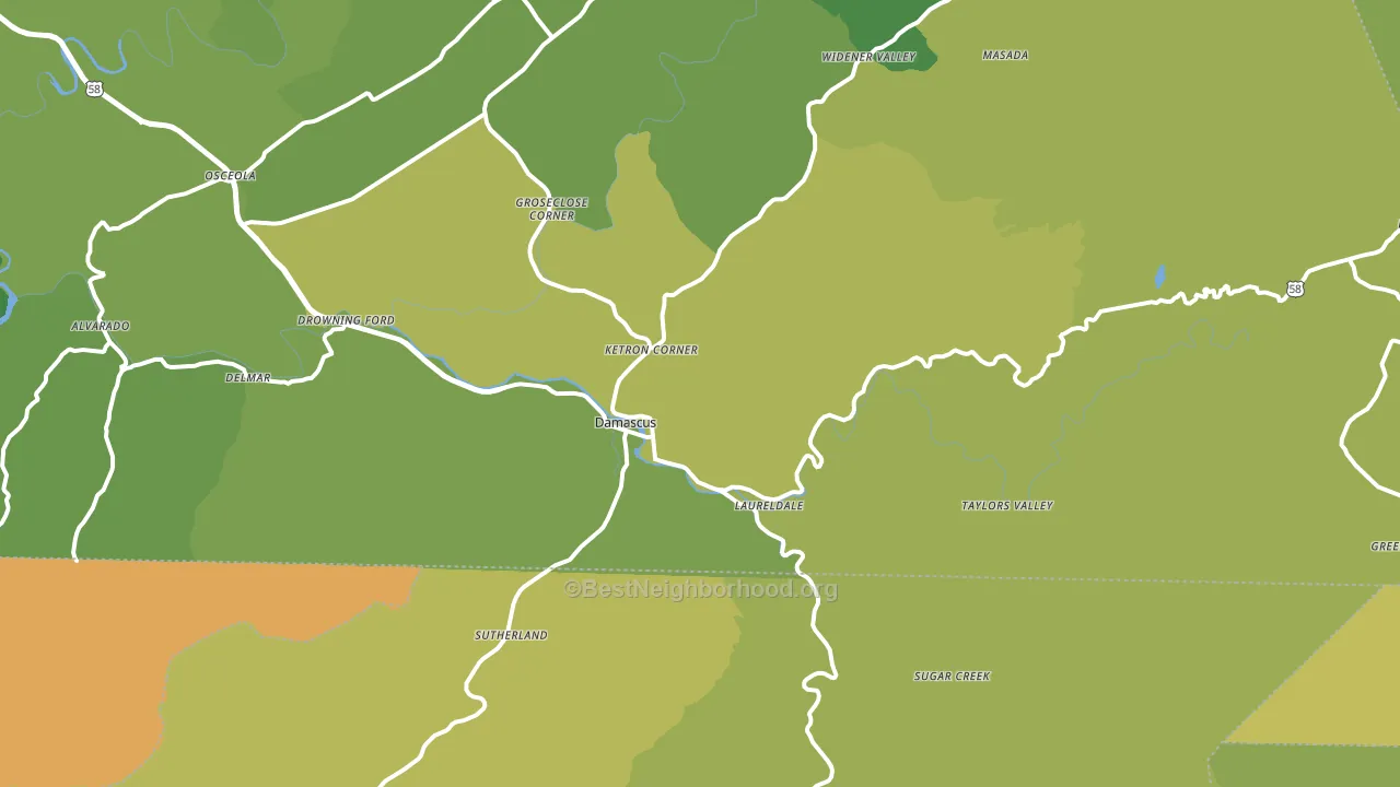 24236, VA block-group voter-turnout map
