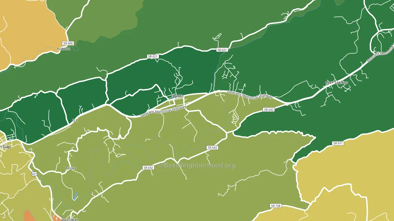 24243, VA block-group voter-turnout map