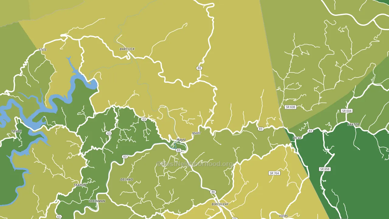 24256, VA block-group voter-turnout map