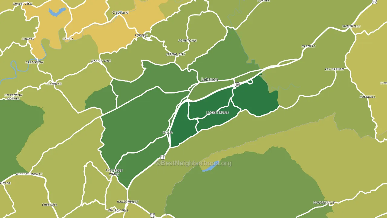 24266, VA block-group voter-turnout map