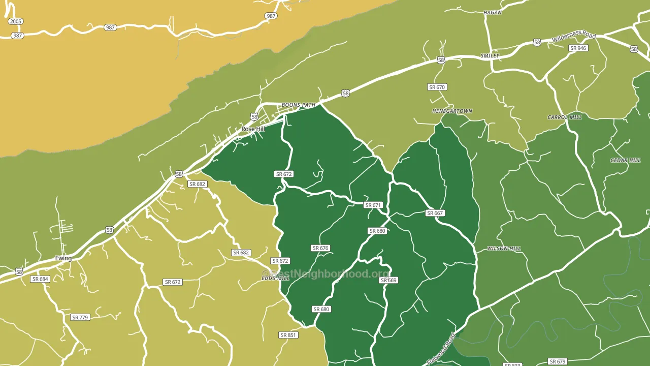 24281, VA block-group voter-turnout map