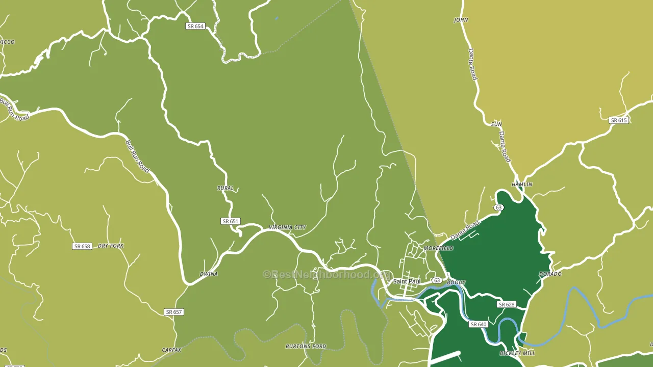 24283, VA block-group voter-turnout map