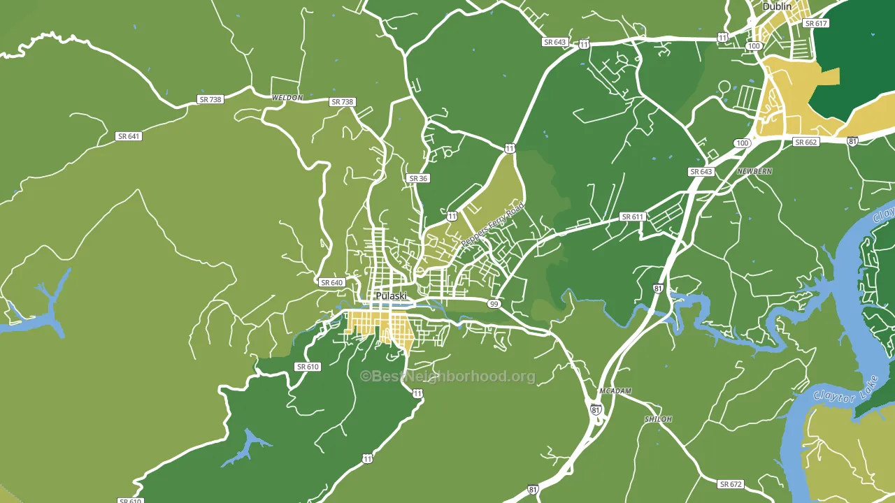 24301, VA block-group voter-turnout map