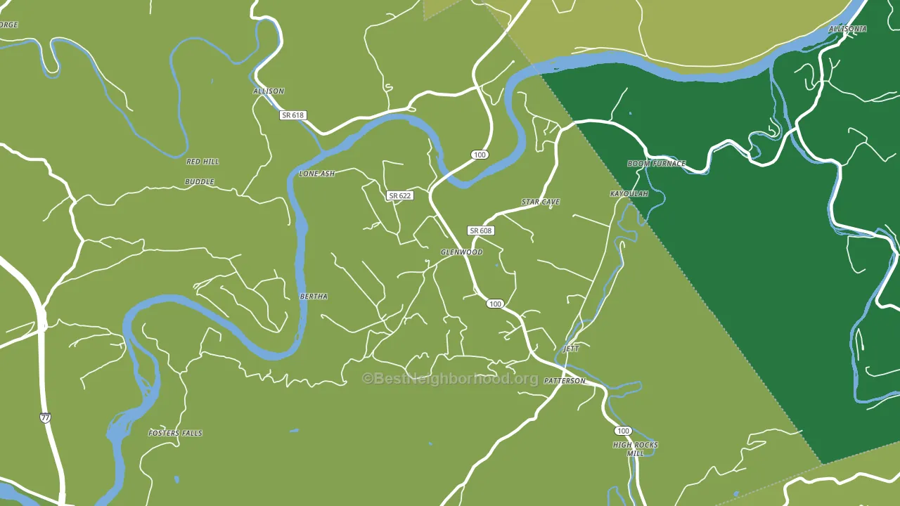 24313, VA block-group voter-turnout map