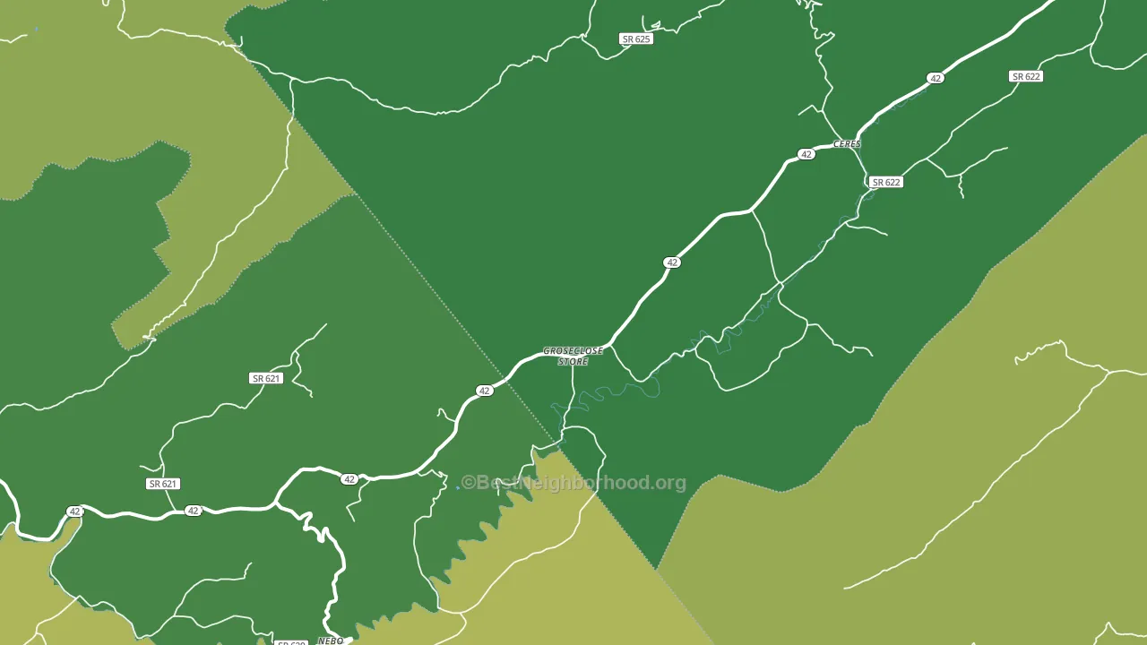 24318, VA block-group voter-turnout map