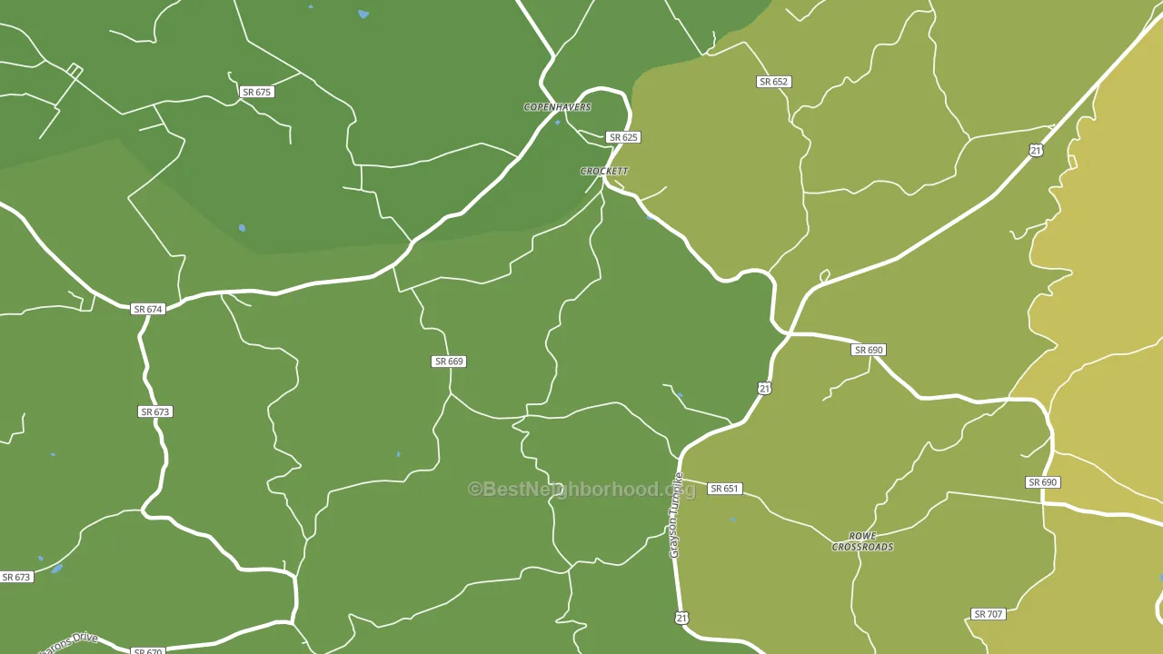 24323, VA block-group voter-turnout map