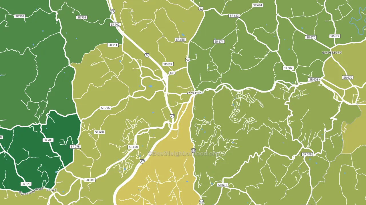24328, VA block-group voter-turnout map