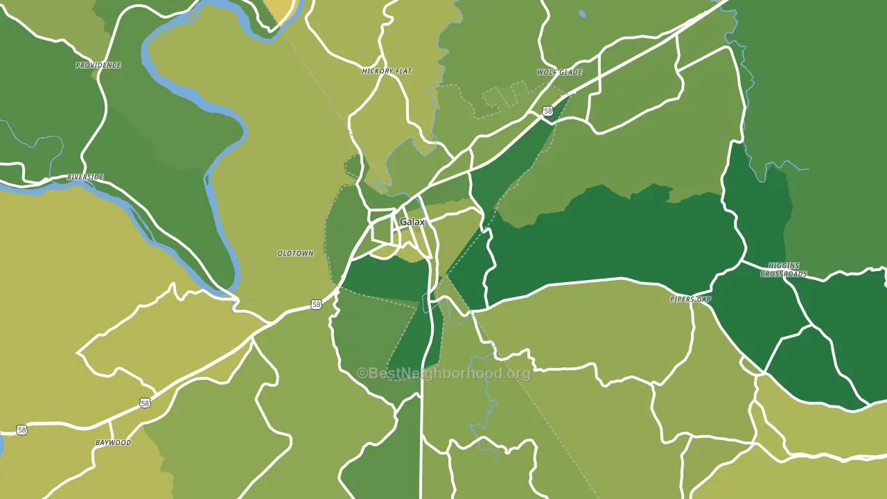 24333, VA block-group voter-turnout map