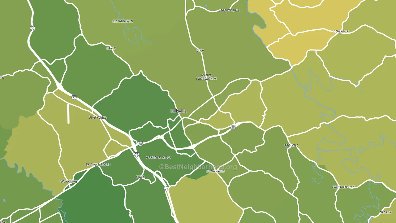 24343, VA block-group voter-turnout map