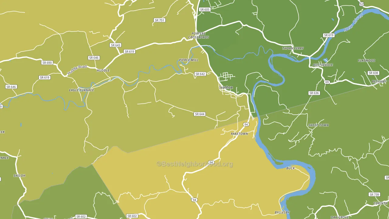 24350, VA block-group voter-turnout map