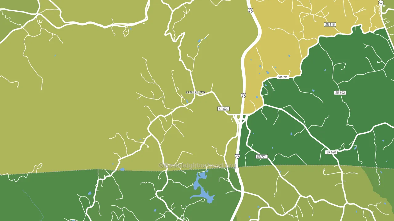 24351, VA block-group voter-turnout map