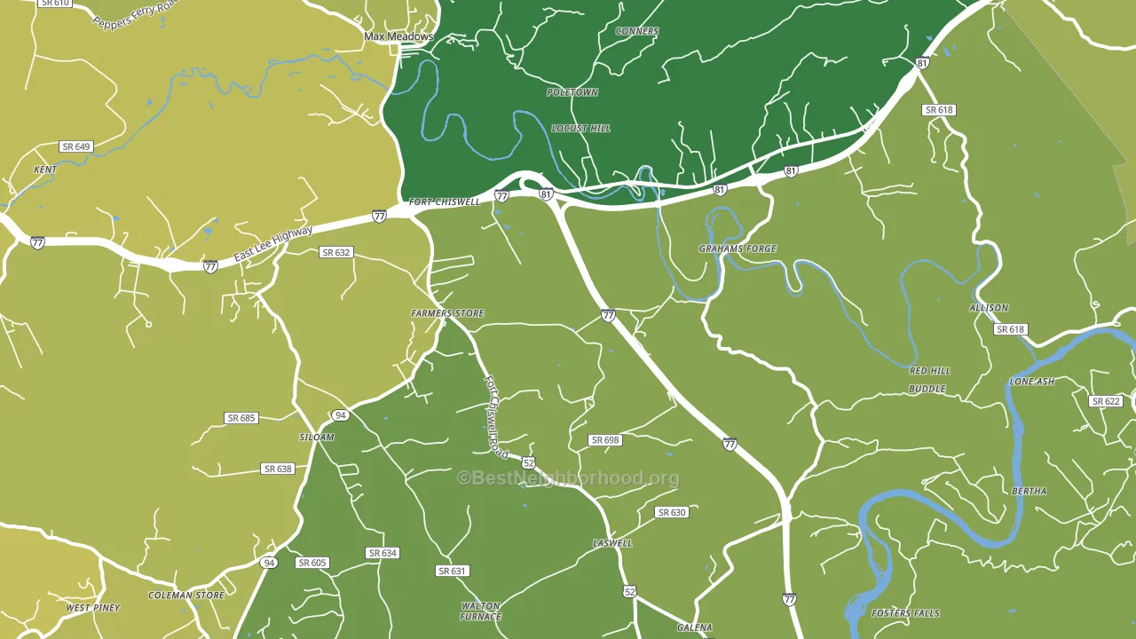 24360, VA block-group voter-turnout map