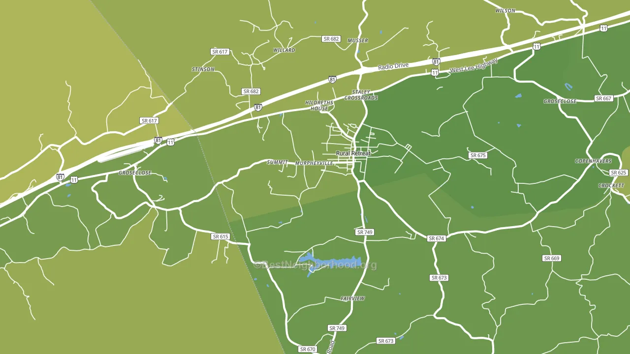 24368, VA block-group voter-turnout map