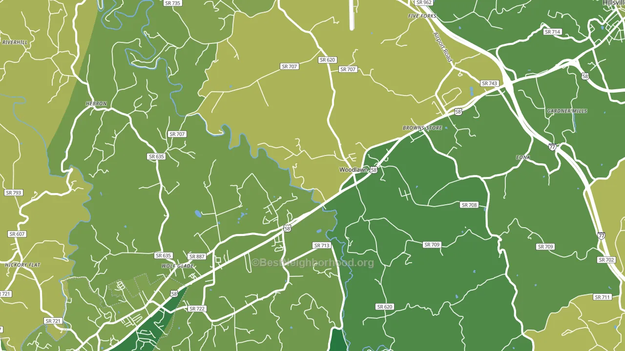 24381, VA block-group voter-turnout map