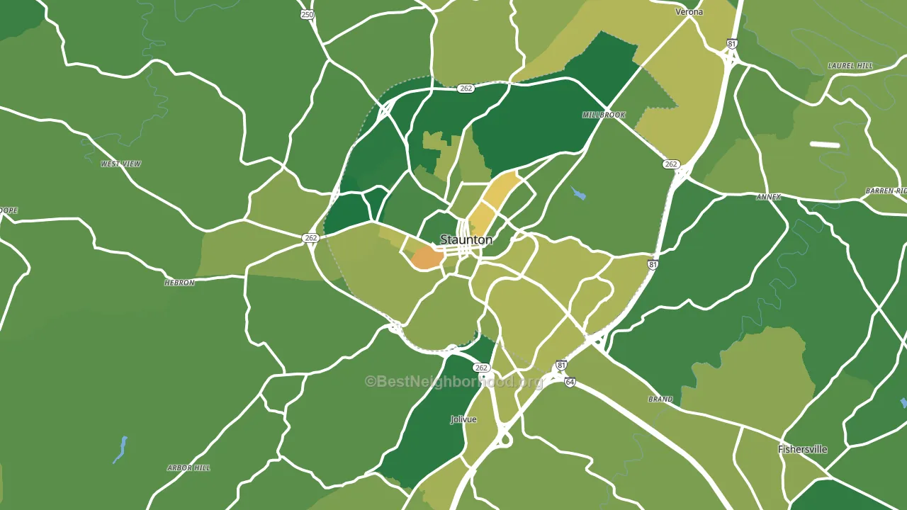 24401, VA block-group voter-turnout map