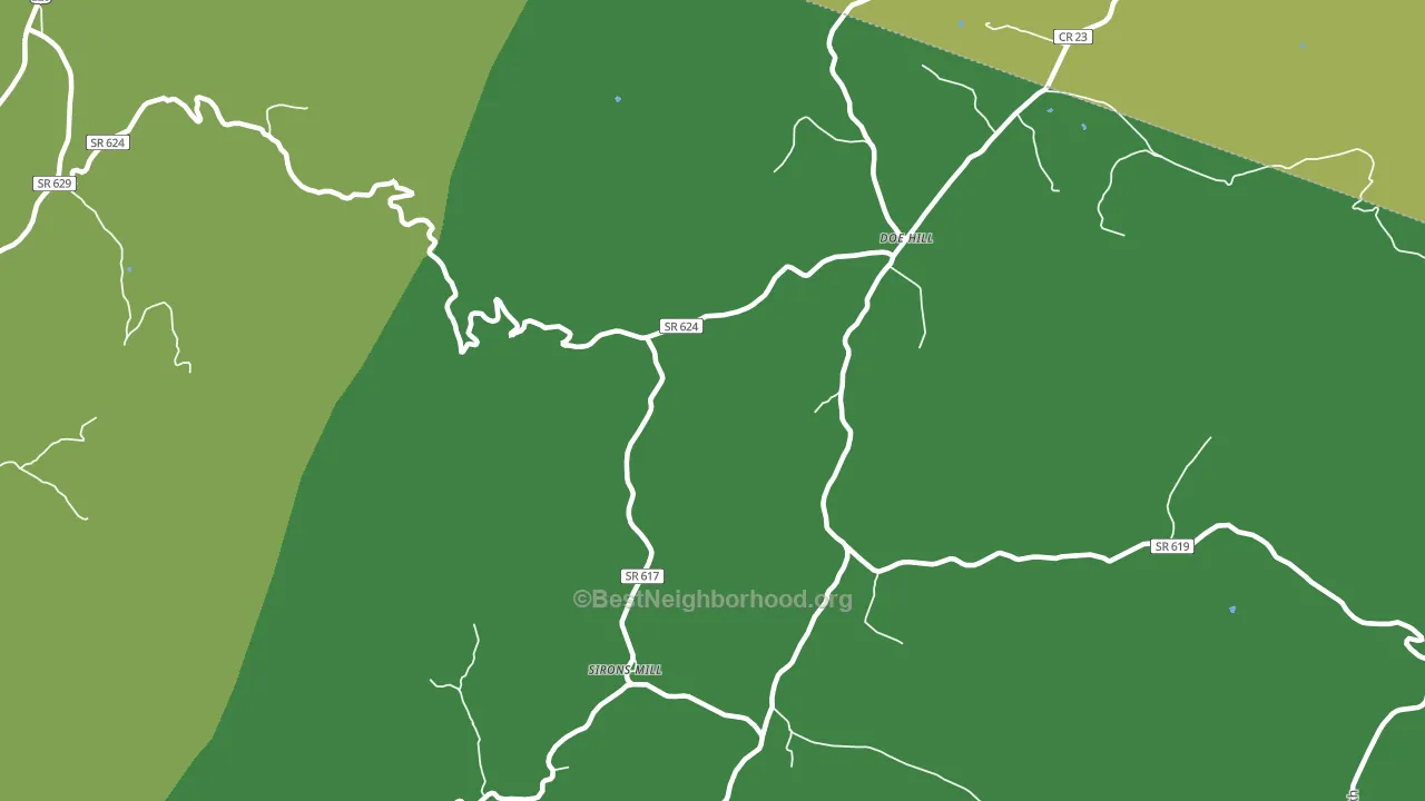 24433, VA block-group voter-turnout map