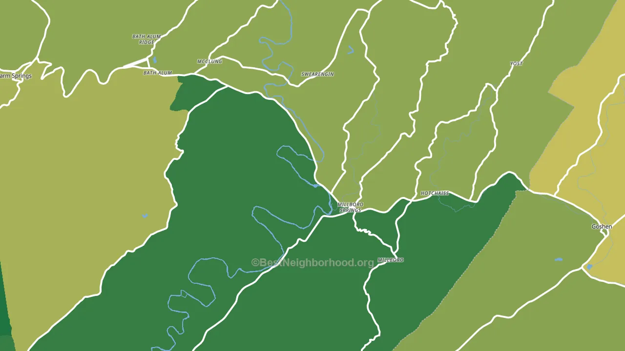 24460, VA block-group voter-turnout map
