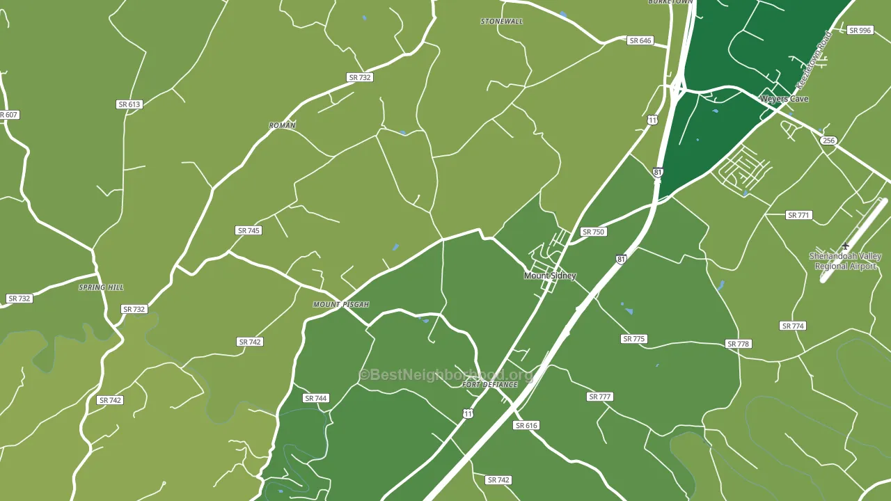 24467, VA block-group voter-turnout map