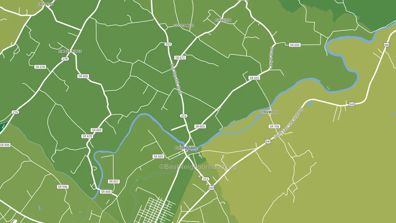24471, VA block-group voter-turnout map