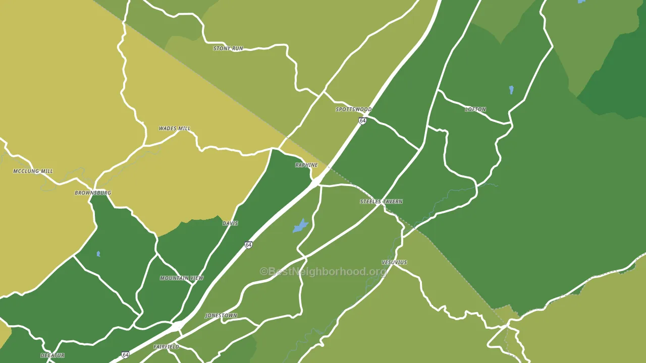 24472, VA block-group voter-turnout map