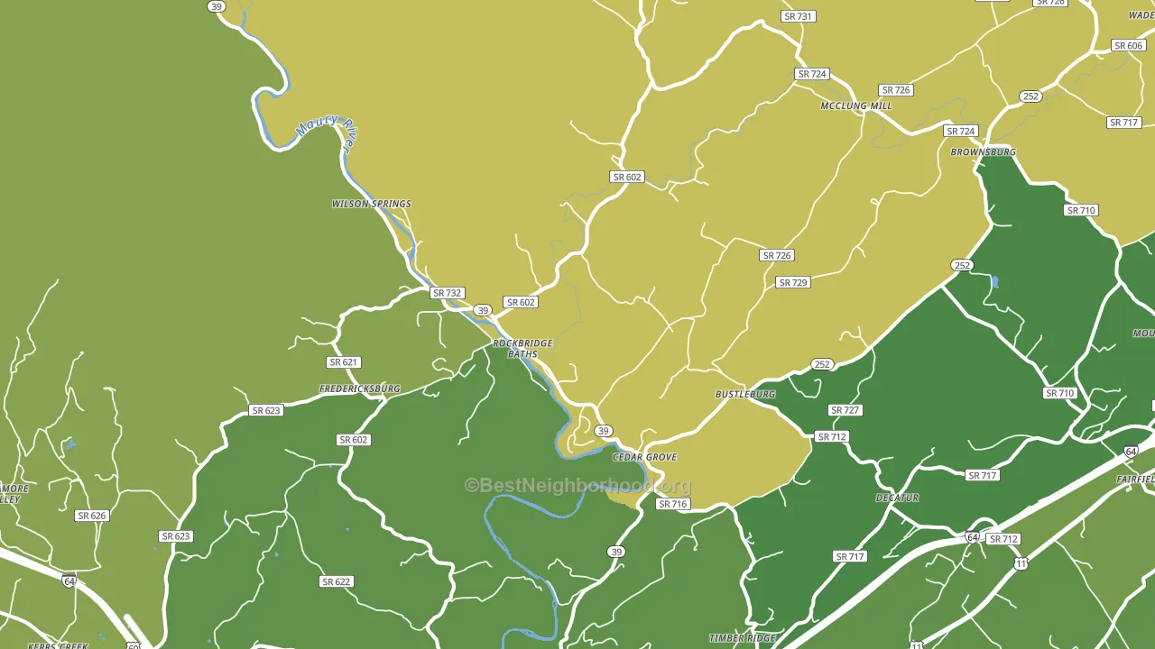 24473, VA block-group voter-turnout map