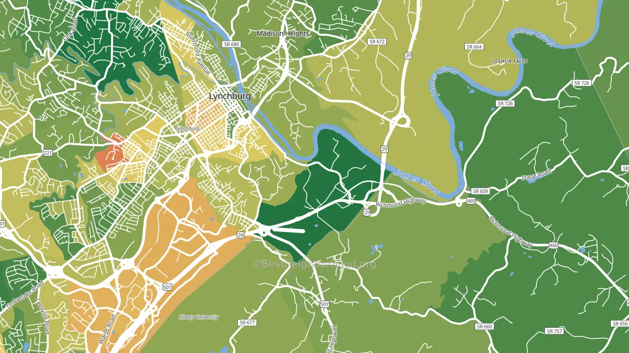 24504, VA block-group voter-turnout map