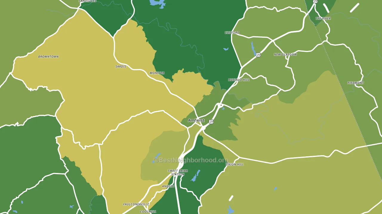 24521, VA block-group voter-turnout map