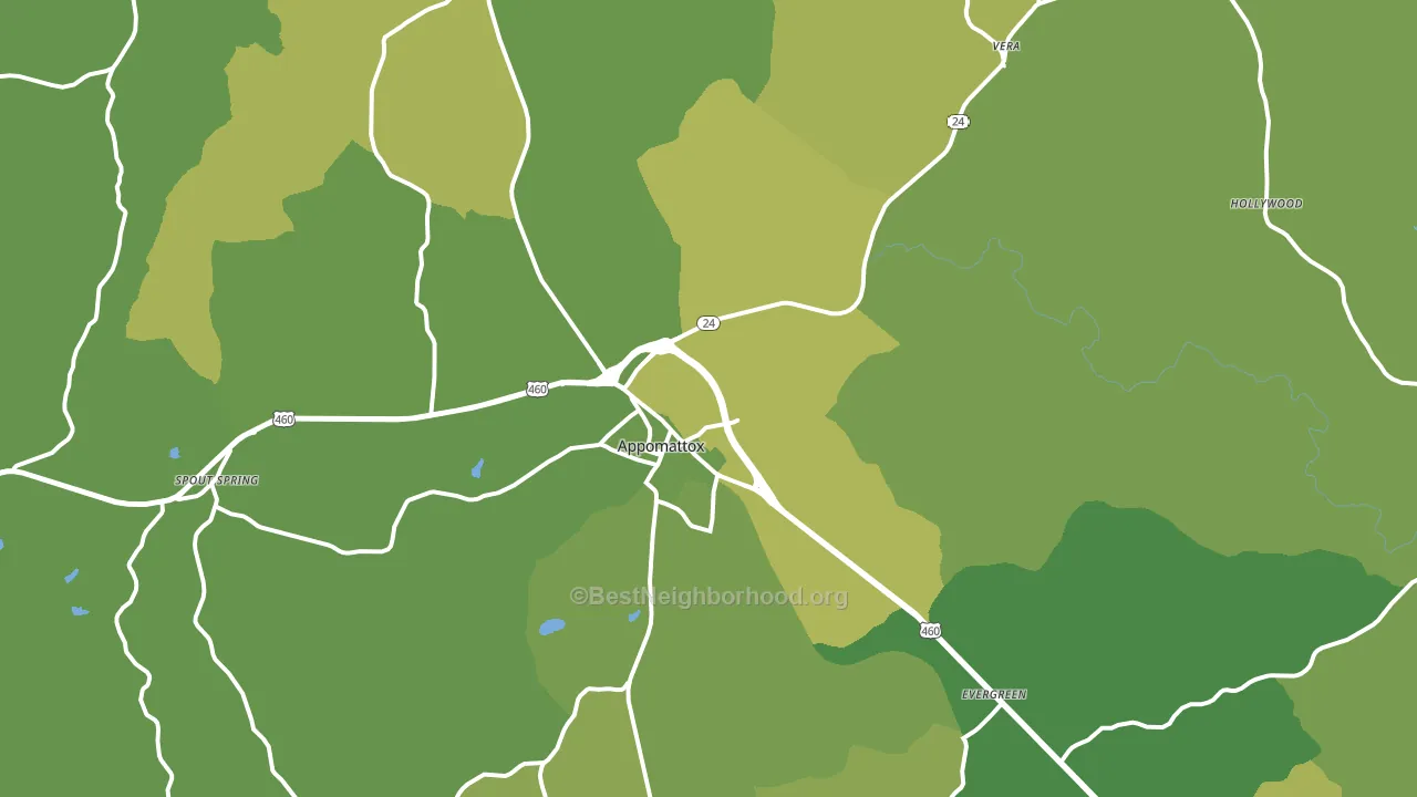 24522, VA block-group voter-turnout map